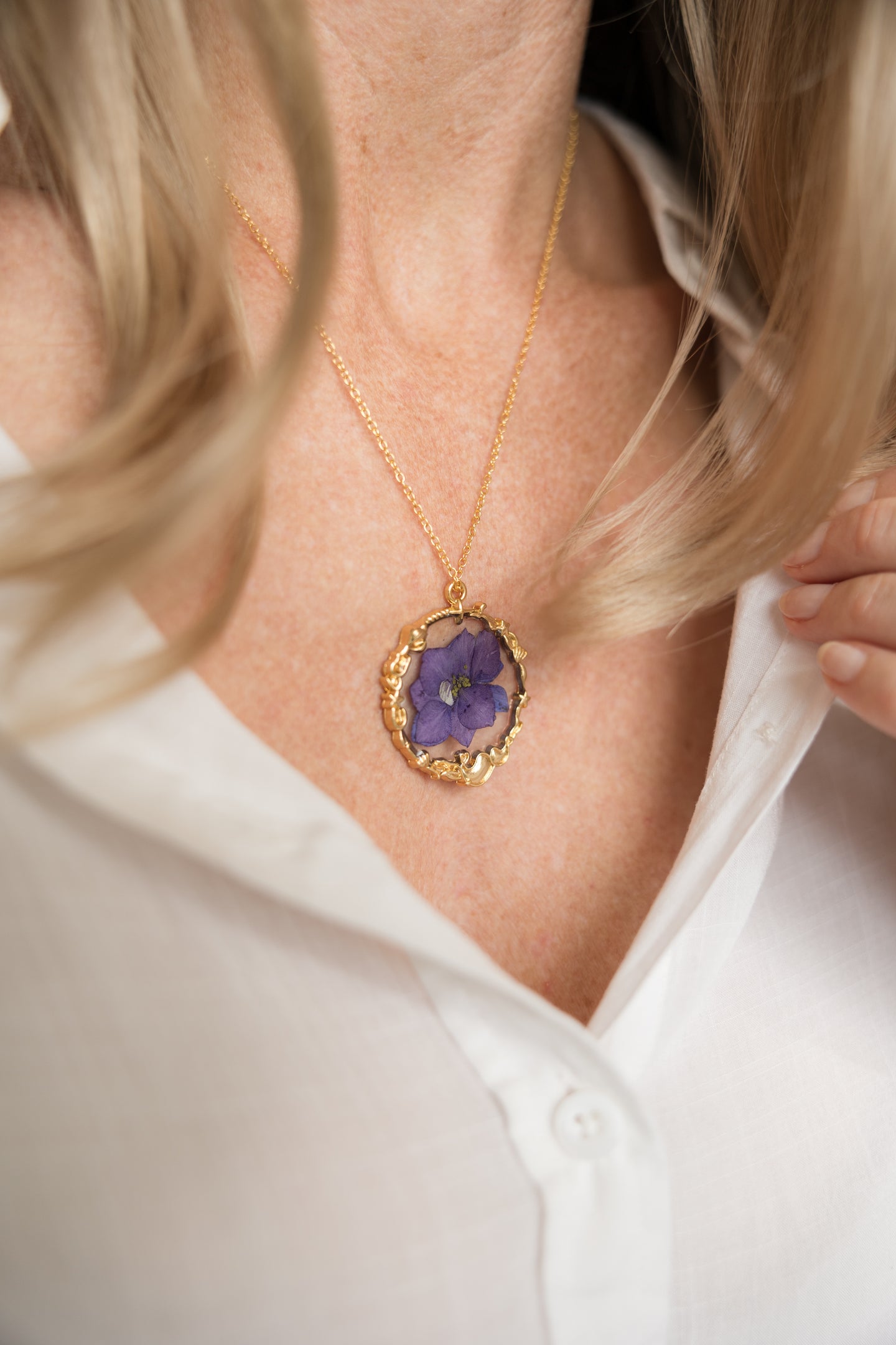Royal Larkspur Pendant